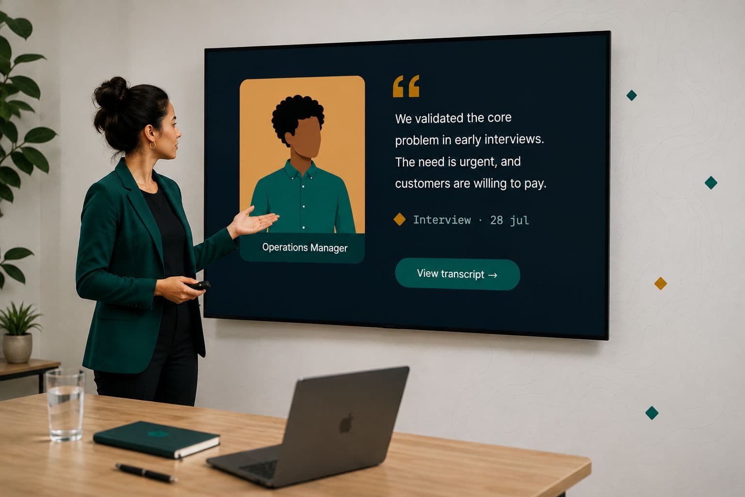 Research, decisions and tasks connected